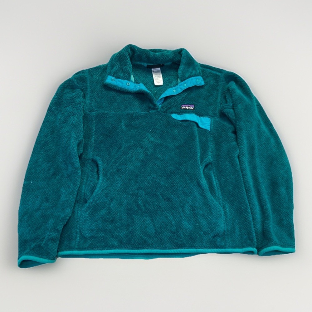 Patagonia Re-Tool Snap-T Pullover Women's S Green Jacket Sweater 25442